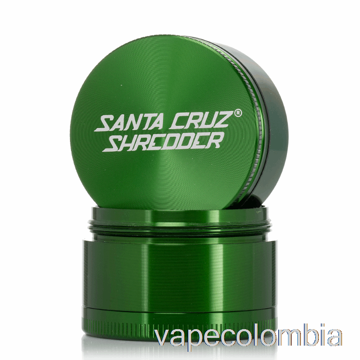 Trituradora Vape Recargable Santa Cruz 2.2 Pulgadas Molinillo Mediano De 4 Piezas Verde (53 Mm)